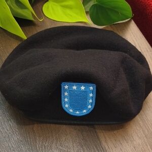 US Army Black Beret, Size 7 1/2 New Never Worn